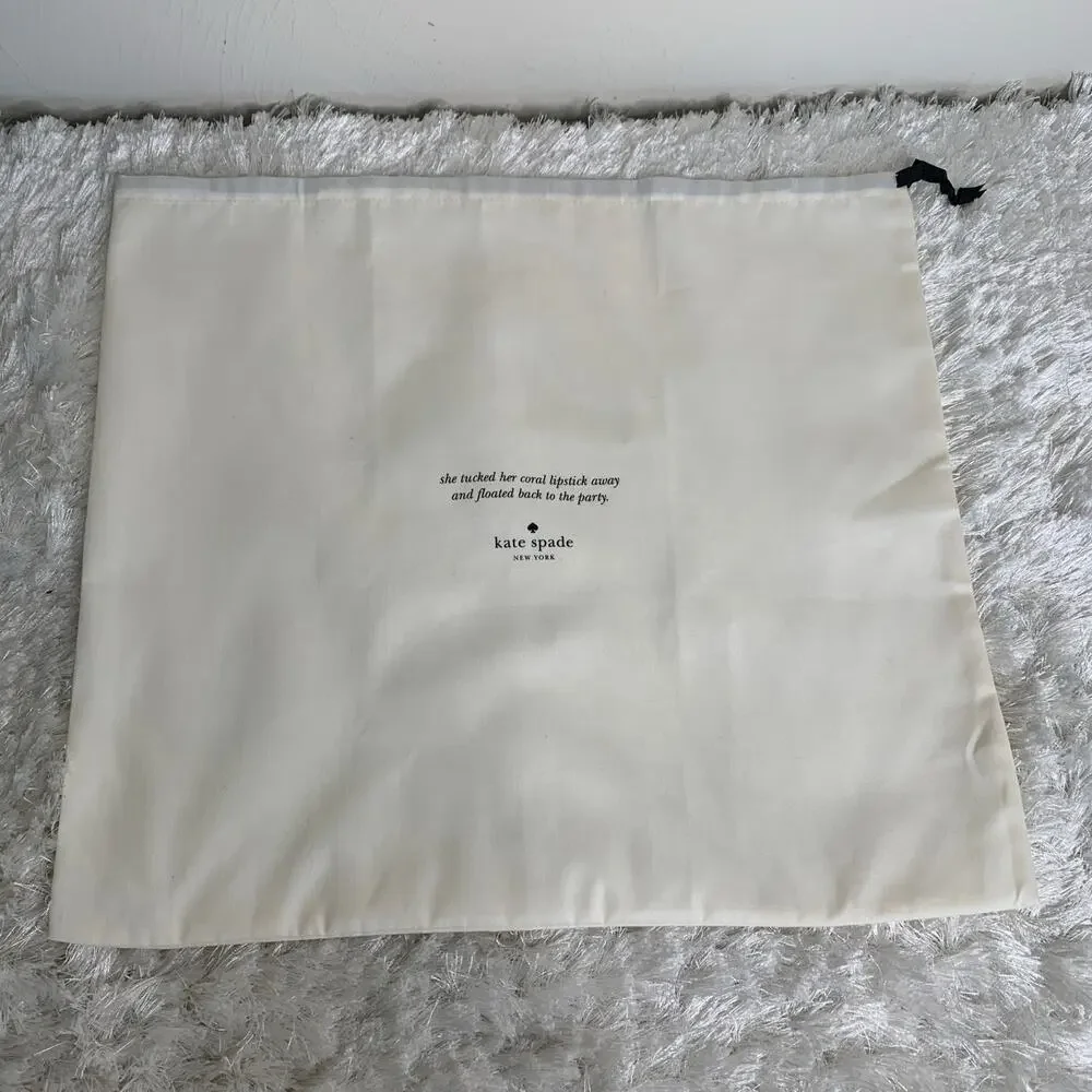 Kate Spade Dust Bag Cream Bag Shoes 19.5 x 17.5